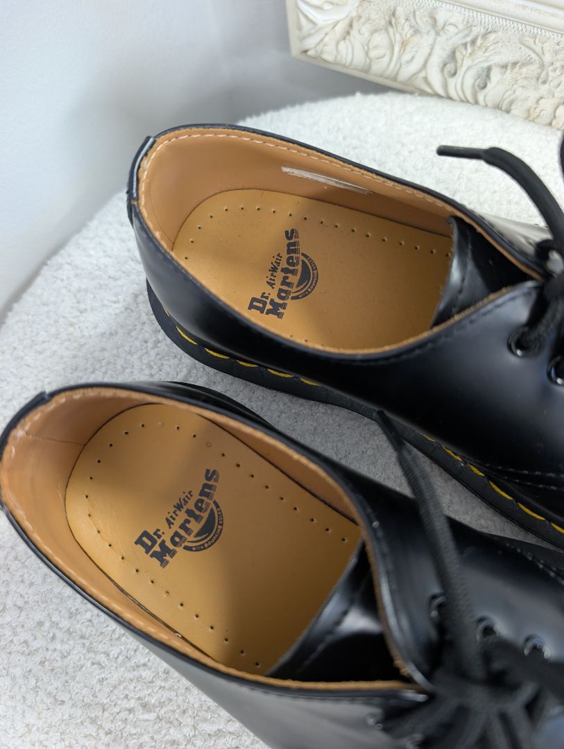 Dr. Martens Black Lace Up Shoes. Size 37.