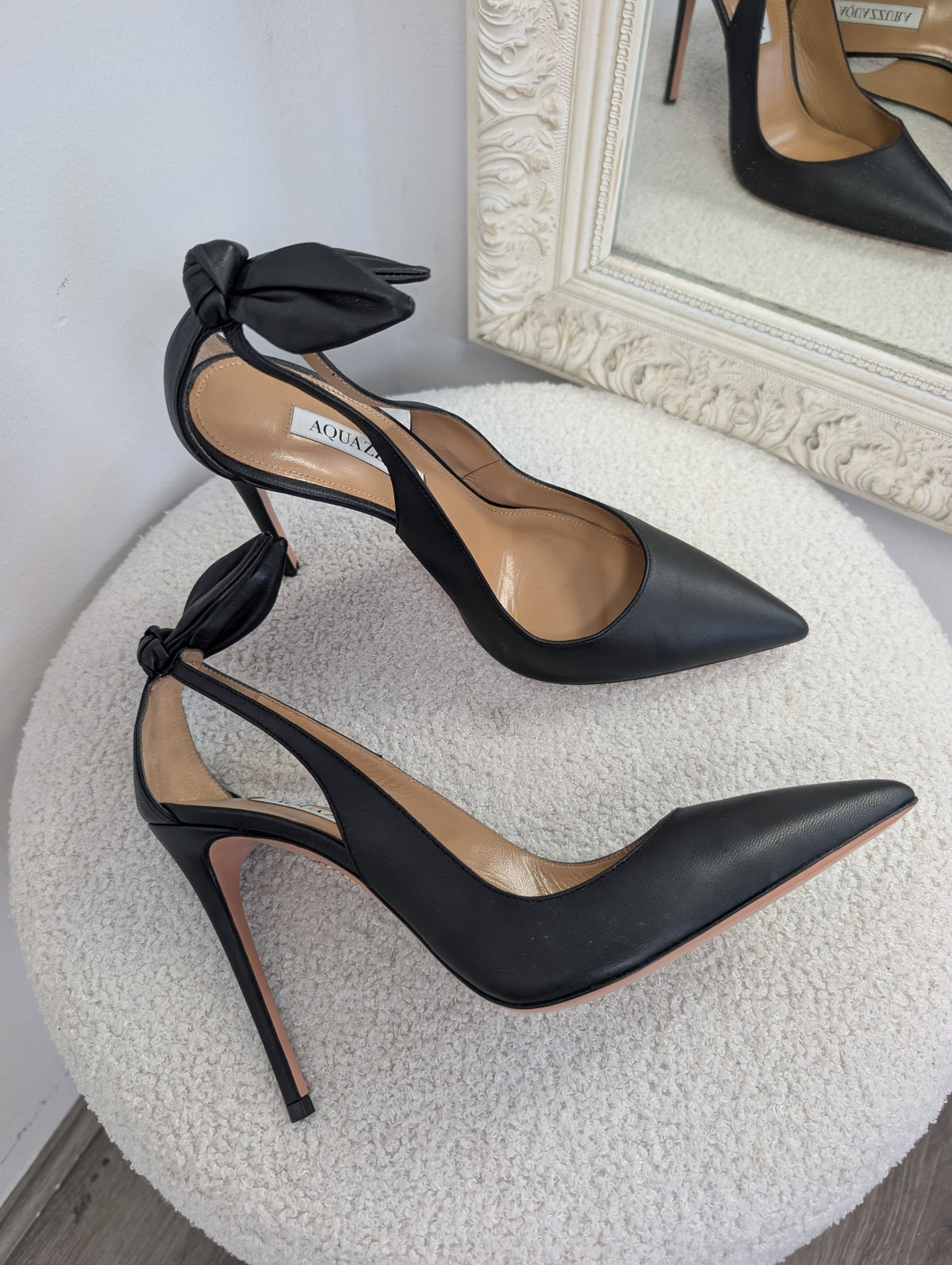 Aquazzura Deneuve Bow Tie Pumps. Size 39.