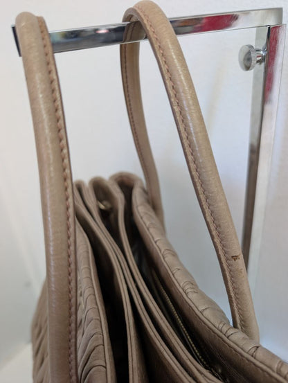 Miu Miu Taupe Matelassé Tote