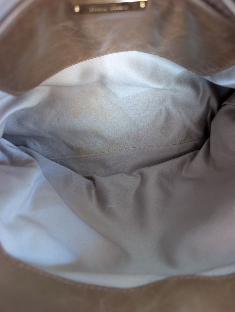 Miu Miu Taupe Matelassé Tote