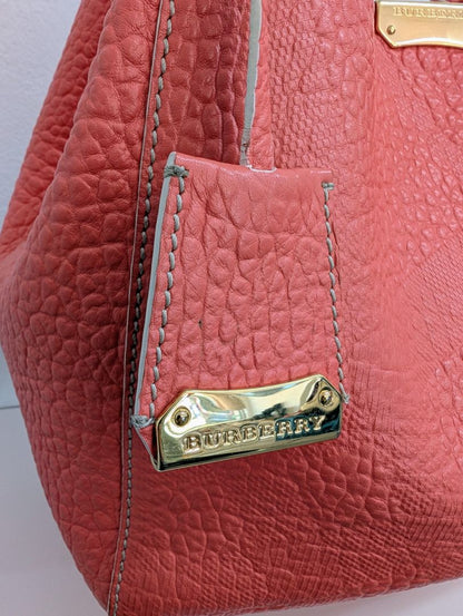 Burberry Canterbury Rose Pink Embossed Check Tote Bag