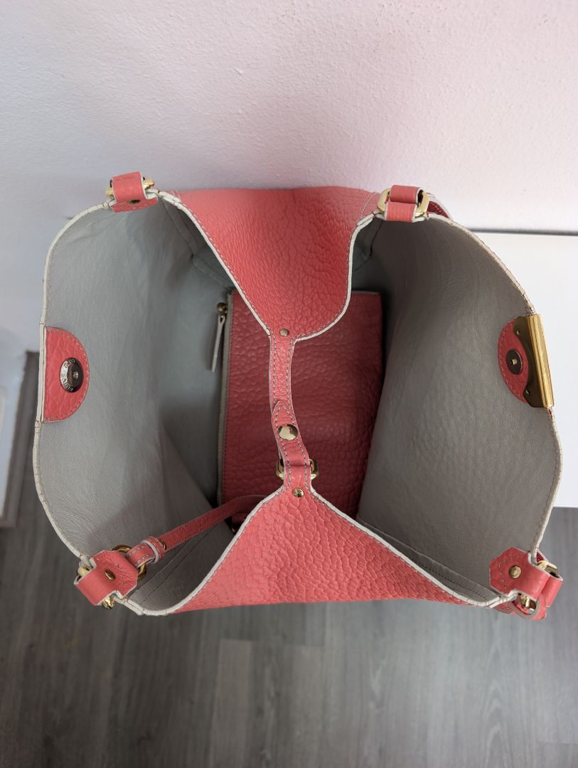 Burberry Canterbury Rose Pink Embossed Check Tote Bag