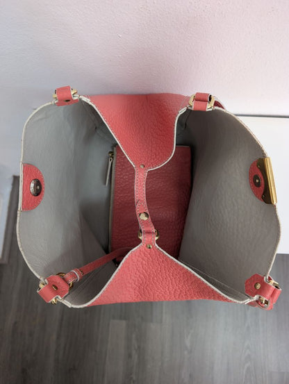 Burberry Canterbury Rose Pink Embossed Check Tote Bag