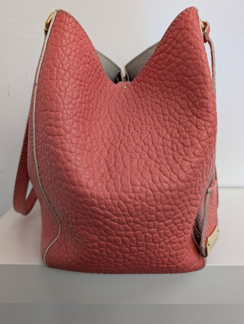 Burberry Canterbury Rose Pink Embossed Check Tote Bag