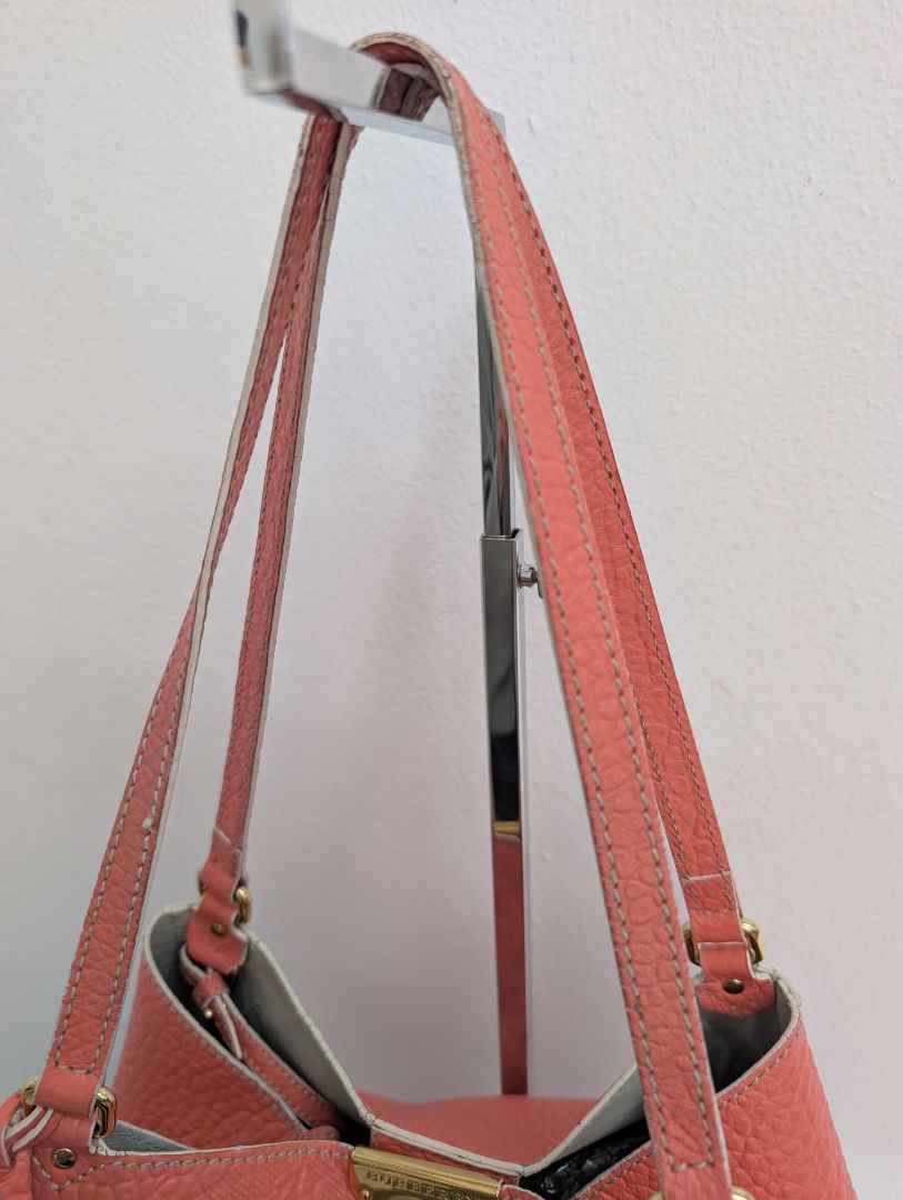 Burberry Canterbury Rose Pink Embossed Check Tote Bag