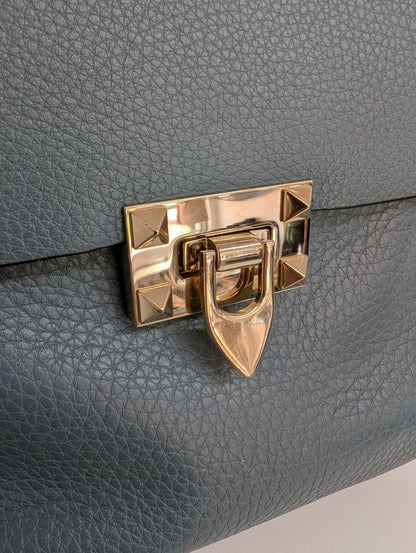 Valentino Garavani Rockstud Blue Satchel Bag