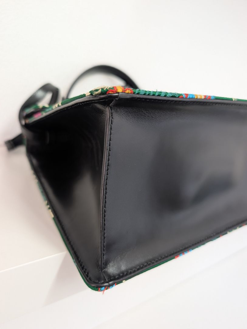 Gucci Sylvie Floral Jacquard Top Handle Bag
