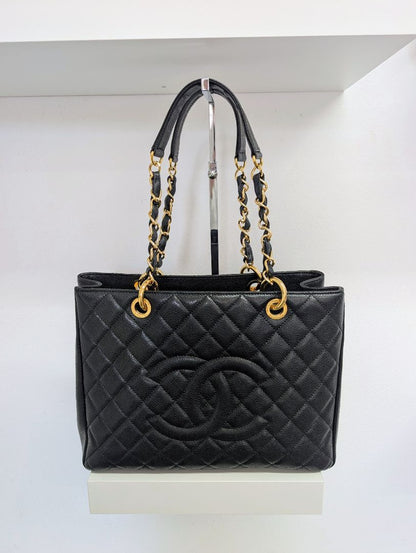 Chanel Caviar Leather Grand Shopping Tote