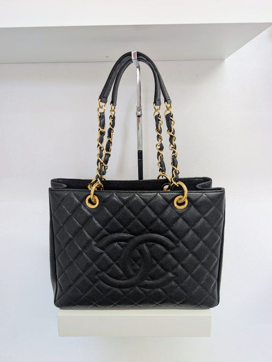 Chanel Caviar Leather Grand Shopping Tote