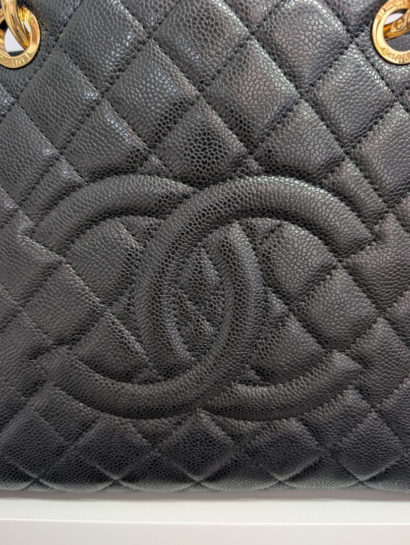 Chanel Caviar Leather Grand Shopping Tote