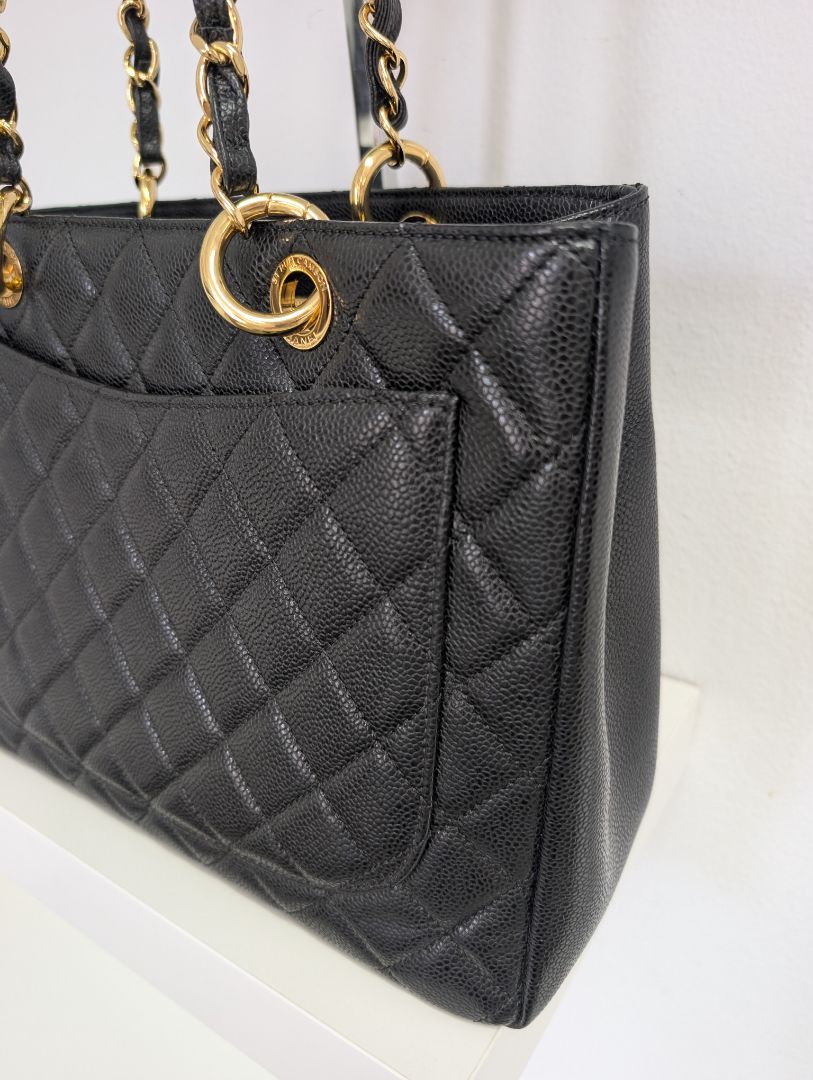 Chanel Caviar Leather Grand Shopping Tote