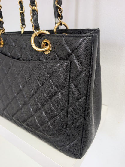 Chanel Caviar Leather Grand Shopping Tote