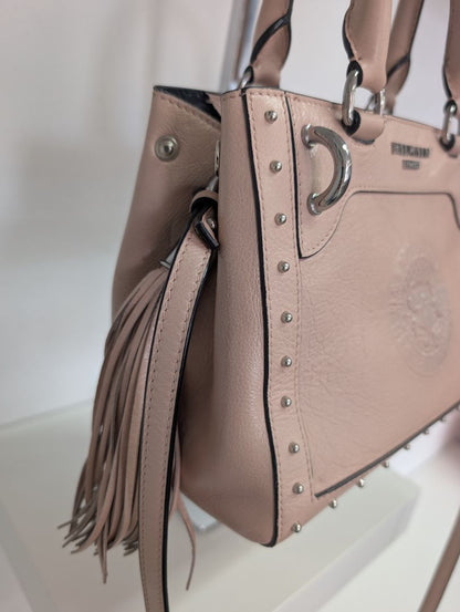 Balmain Panier Polished Leather Mini Bag