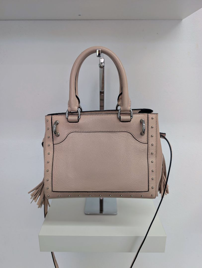 Balmain Panier Polished Leather Mini Bag