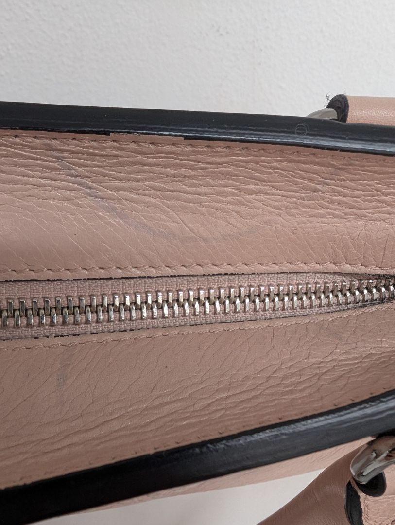 Balmain Panier Polished Leather Mini Bag