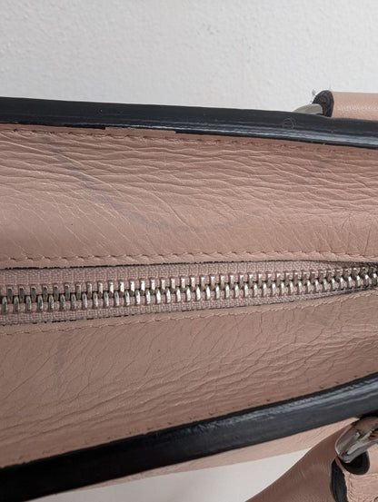 Balmain Panier Polished Leather Mini Bag