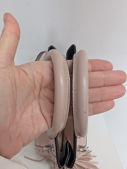 Balmain Panier Polished Leather Mini Bag