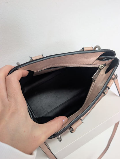 Balmain Panier Polished Leather Mini Bag