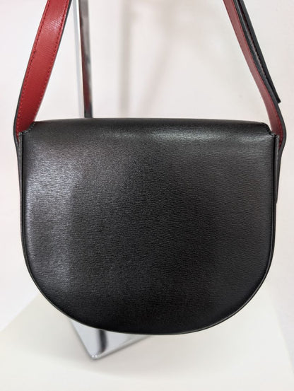 Salvatore Ferragamo Calfskin Gancio City Saddle Bag