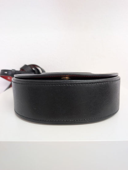 Salvatore Ferragamo Calfskin Gancio City Saddle Bag