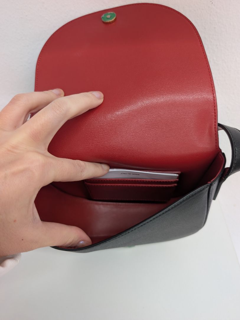 Salvatore Ferragamo Calfskin Gancio City Saddle Bag