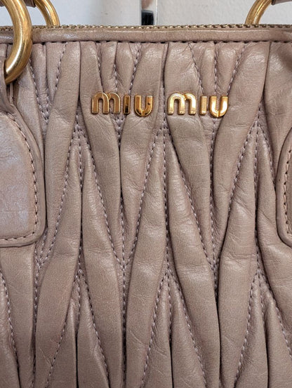 Miu Miu Beige Matalasse bag