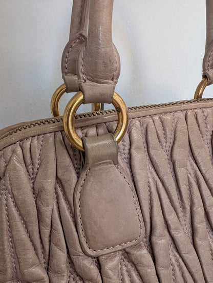 Miu Miu Beige Matalasse bag