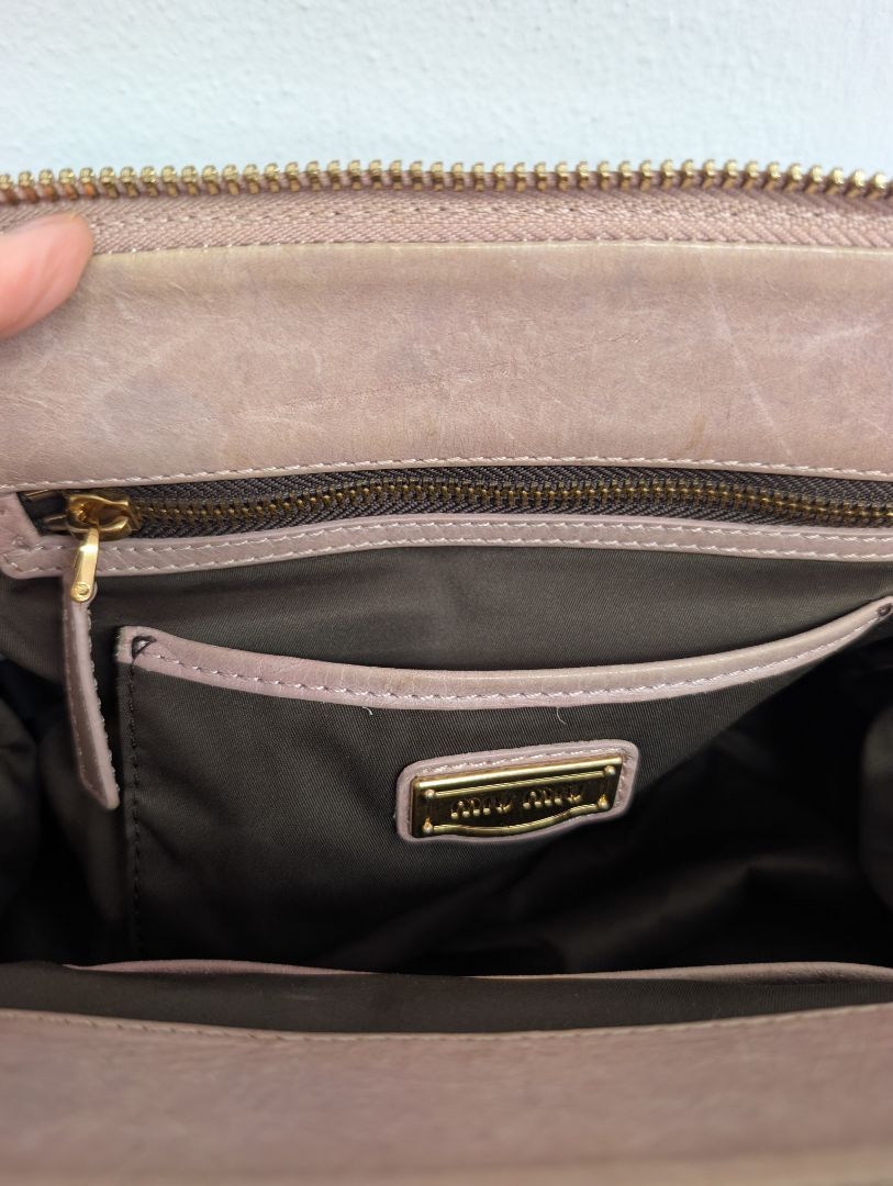 Miu Miu Beige Matalasse bag