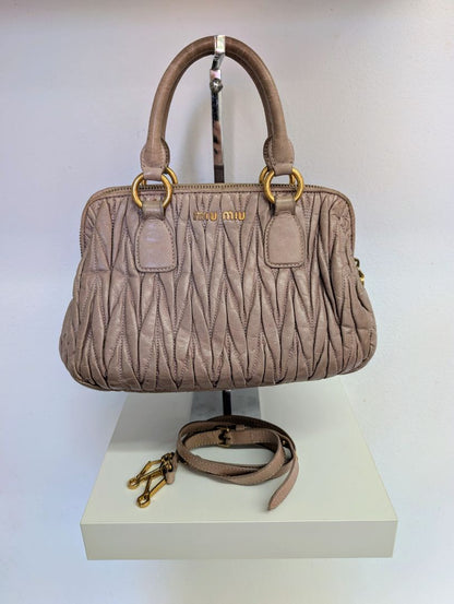 Miu Miu Beige Matalasse bag