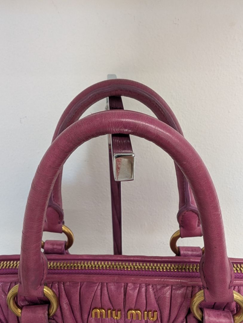 Miu Miu Magenta Matalasse Bag