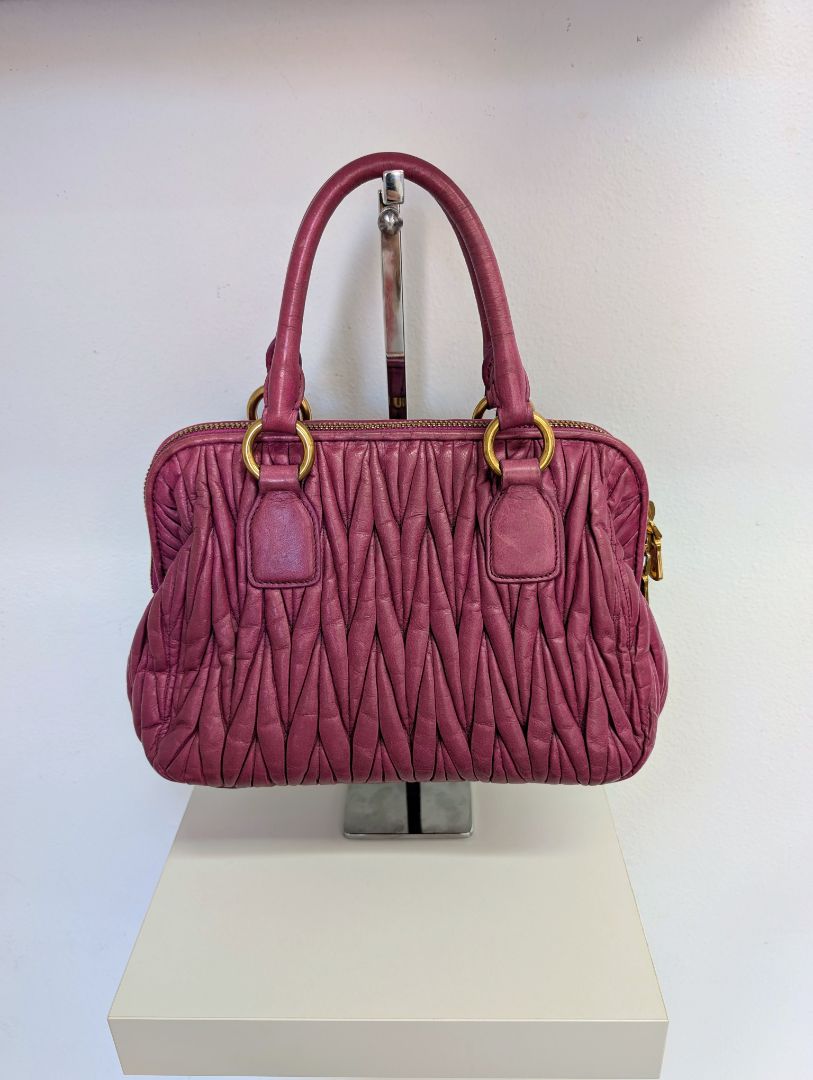 Miu Miu Magenta Matalasse Bag