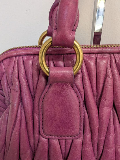 Miu Miu Magenta Matalasse Bag