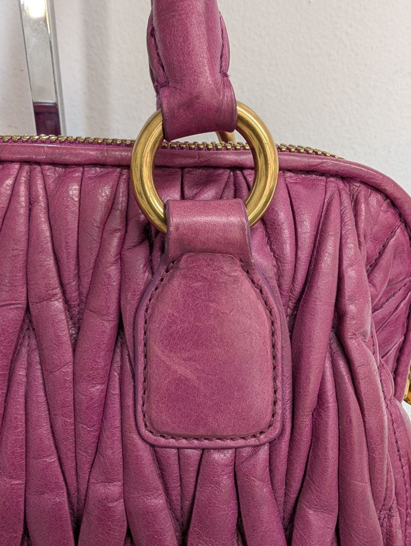 Miu Miu Magenta Matalasse Bag