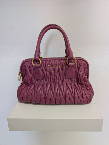 Miu Miu Magenta Matalasse Bag
