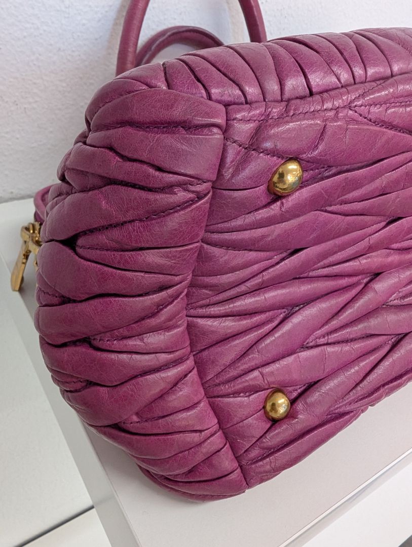 Miu Miu Magenta Matalasse Bag