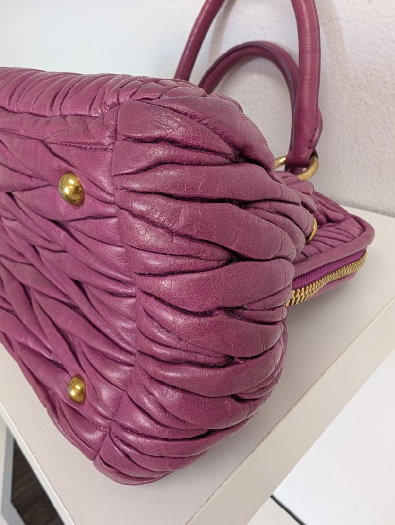 Miu Miu Magenta Matalasse Bag