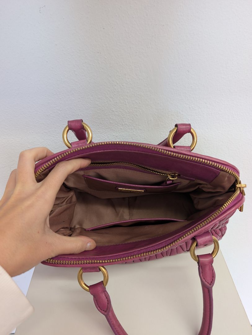 Miu Miu Magenta Matalasse Bag