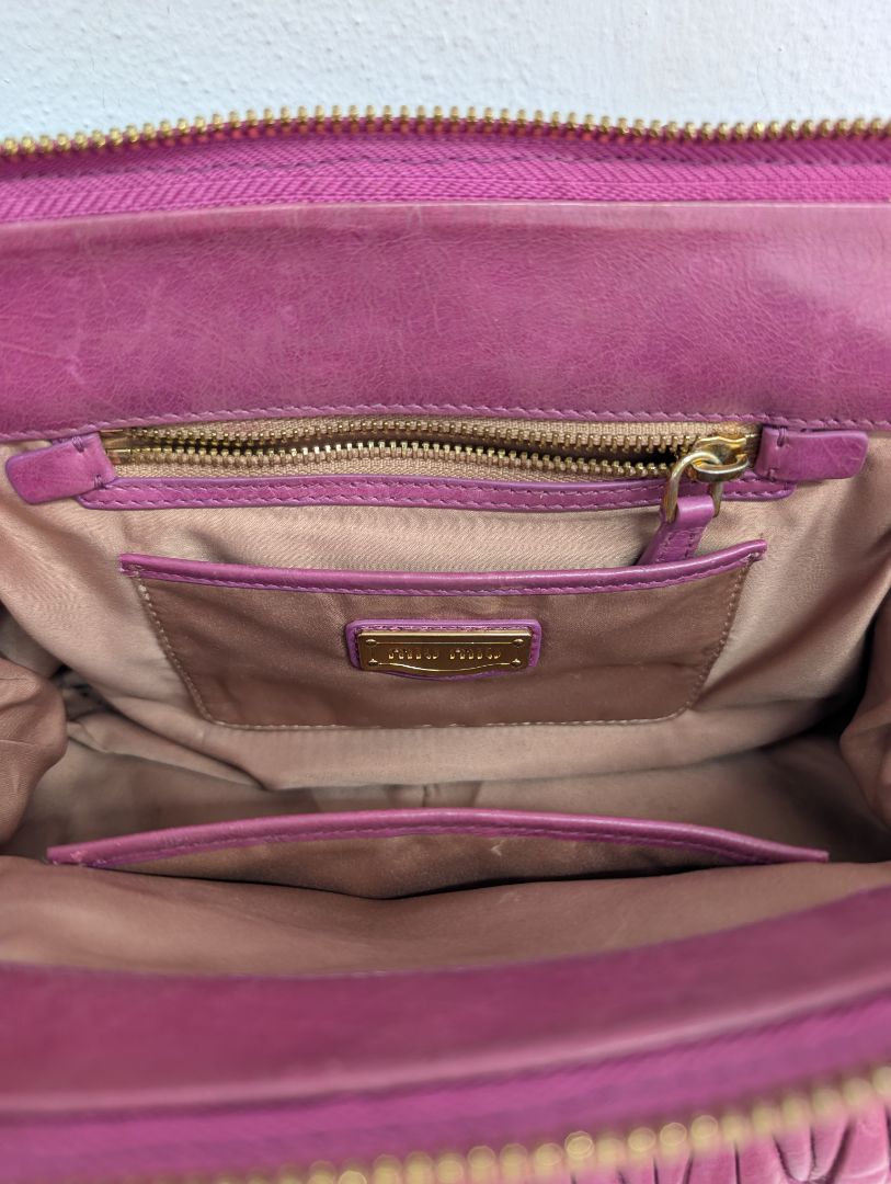 Miu Miu Magenta Matalasse Bag