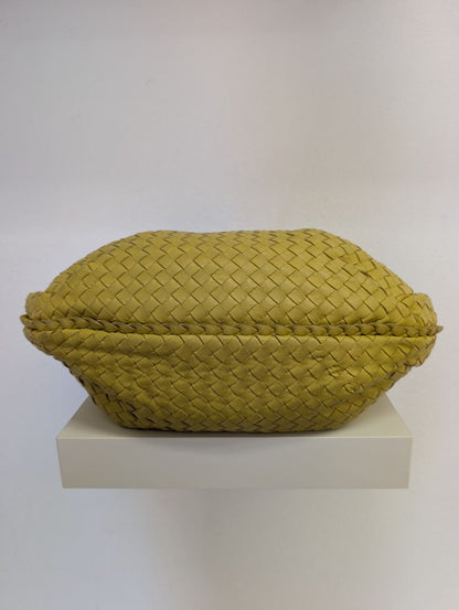 Bottega Veneta Yellow Intrecciato Hobo Bag