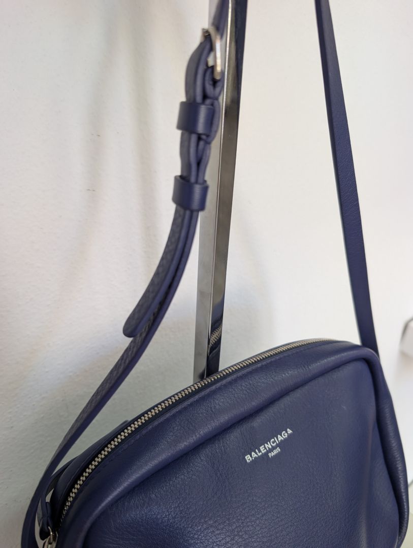 Balenciaga Navy Blue Everyday Camera Bag