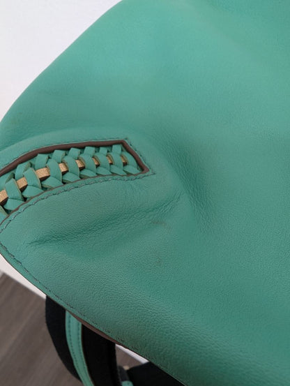 Anya Hindmarch Mint Green Leather Satchel Crossbody Bag