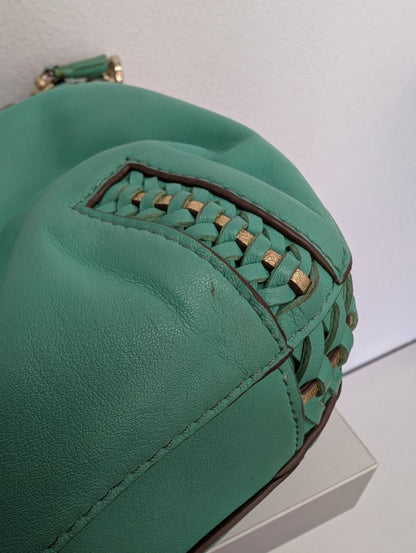 Anya Hindmarch Mint Green Leather Satchel Crossbody Bag