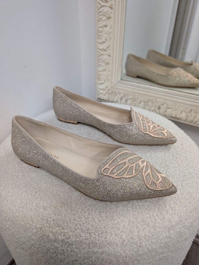 Sophia Webster Bibi Butterfly Flats. Size 38.5.