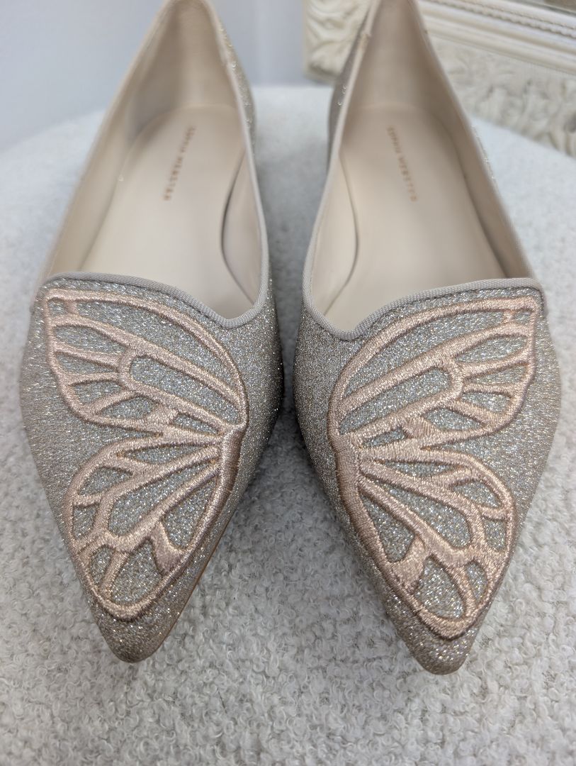 Sophia Webster Bibi Butterfly Flats. Size 38.5.