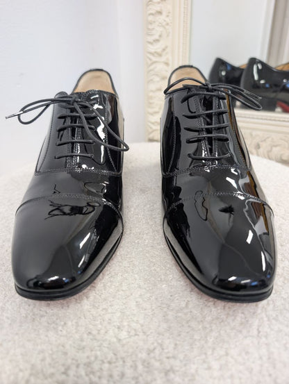 Christian Louboutin Patent Leather Lace up Brogues. Size 37.