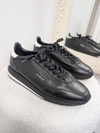 Ghoud Black Mono Rush Sneaker. Size 40.