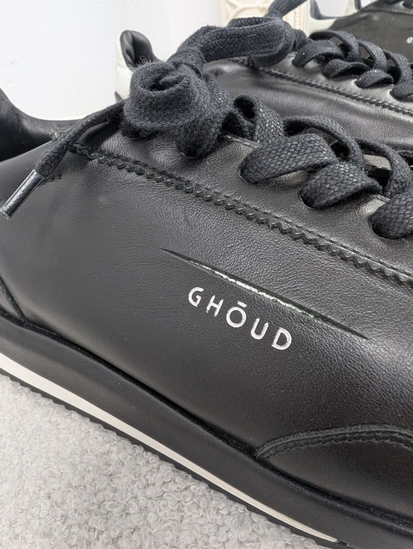 Ghoud Black Mono Rush Sneaker. Size 40.