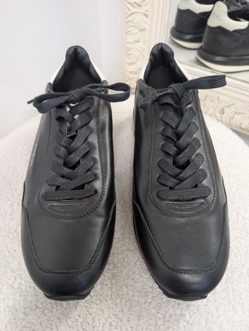 Ghoud Black Mono Rush Sneaker. Size 40.