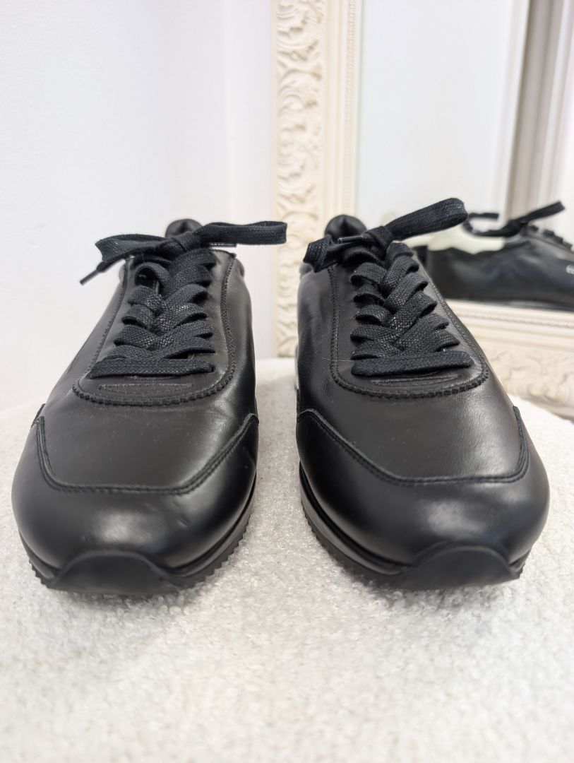 Ghoud Black Mono Rush Sneaker. Size 40.