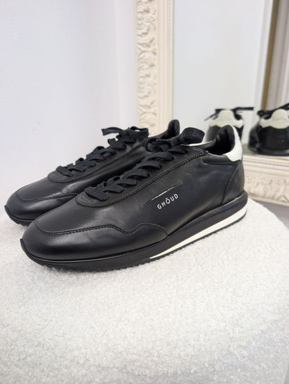 Ghoud Black Mono Rush Sneaker. Size 40.